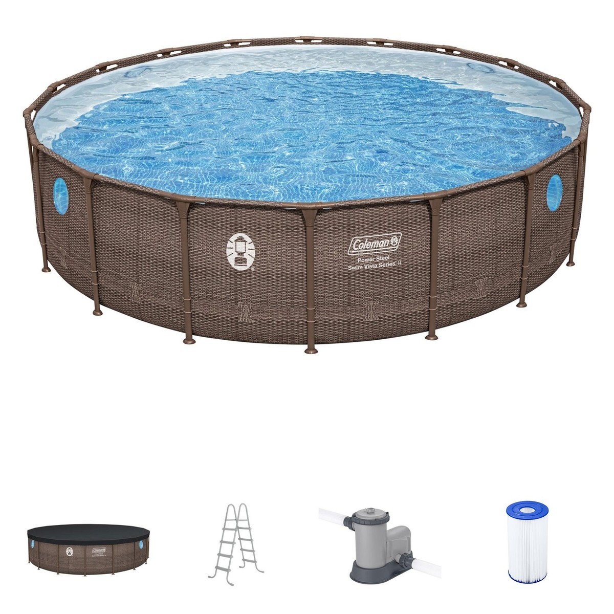 Coleman Power Steel Swim Vista 18' x 48