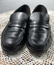 HUSH PUPPIES Black Leather Slip-ons Casual/dressy Men  s Sz 9.5M sku 3332