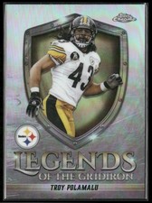2026 Topps Chrome #LOG-33 Troy Polamalu Legends of the Gridiron Refractor