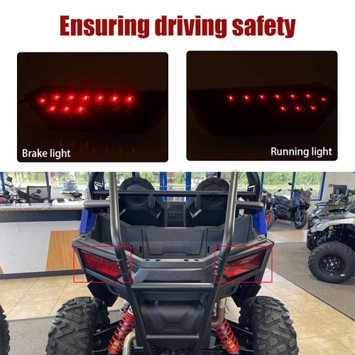 LED Taillights Rear Brake Running Light For Polaris RZR XP 4 1000 EPS 2014-2016 - Picture 8 of 26