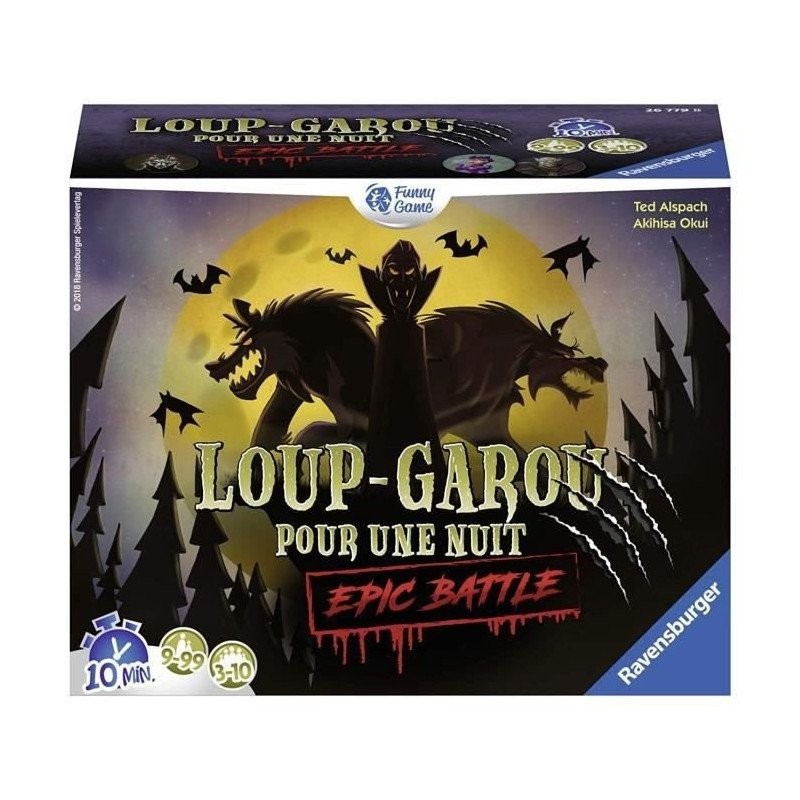 Loup Garou pour une Nuit Epic Battle jeu d ambiance rapide sans maitre de jeu ni elimination