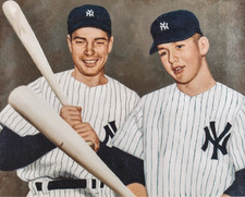 mickey mantle and joe dimaggio 1 8x10 art print 2 4x6 photos new york yankees