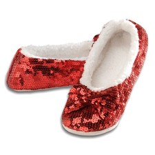 Ballerina Bling Metallic Shine Slippers  Sequin House Shoes for Women  Slip...