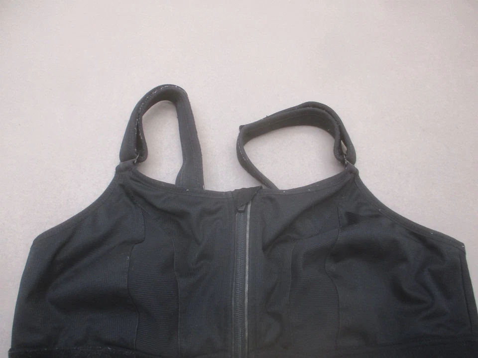 Sutiã Shefit tamanho 2 luxo feminino preto sem forro fechamento frontal sem fio Bralette 10F - Imagem 2 de 4