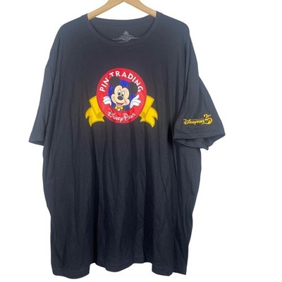 Disney Parks Pin Trading Mickey Mouse 25 Years Trader T-Shirt Mens XXXL Black