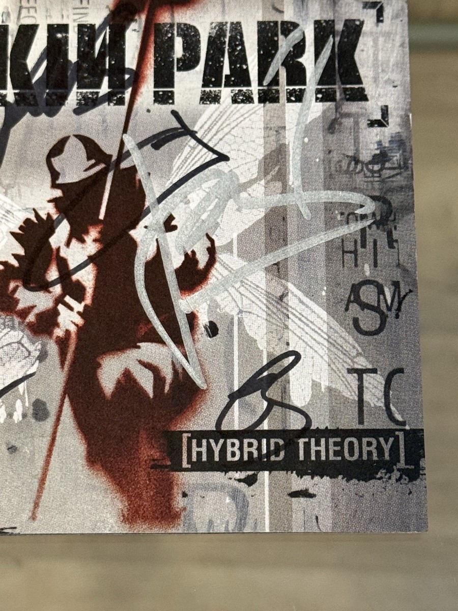 LINKIN PARK Signed HYBRID THEORY CD Cover X6 Chester Autographed