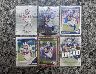 Dalton Kincaid Lot of 6 - Buffalo Bills - Mosaic, Inserts, Parallels
