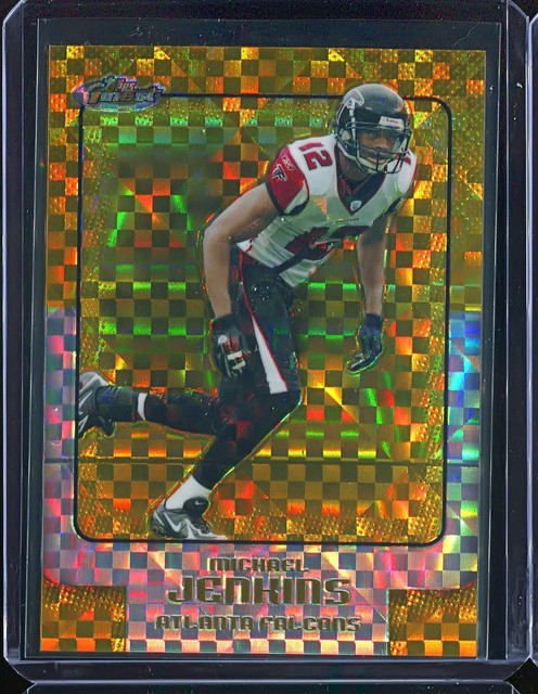 MICHAEL JENKINS 2006 TOPPS FINEST GOLD XFRACTOR REFRACTOR PARALLEL #d 08/10 RARE