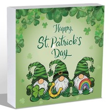 St Patricks Day Table Decor St Patricks Day Decorations Indoor Shamrocks Gnom...