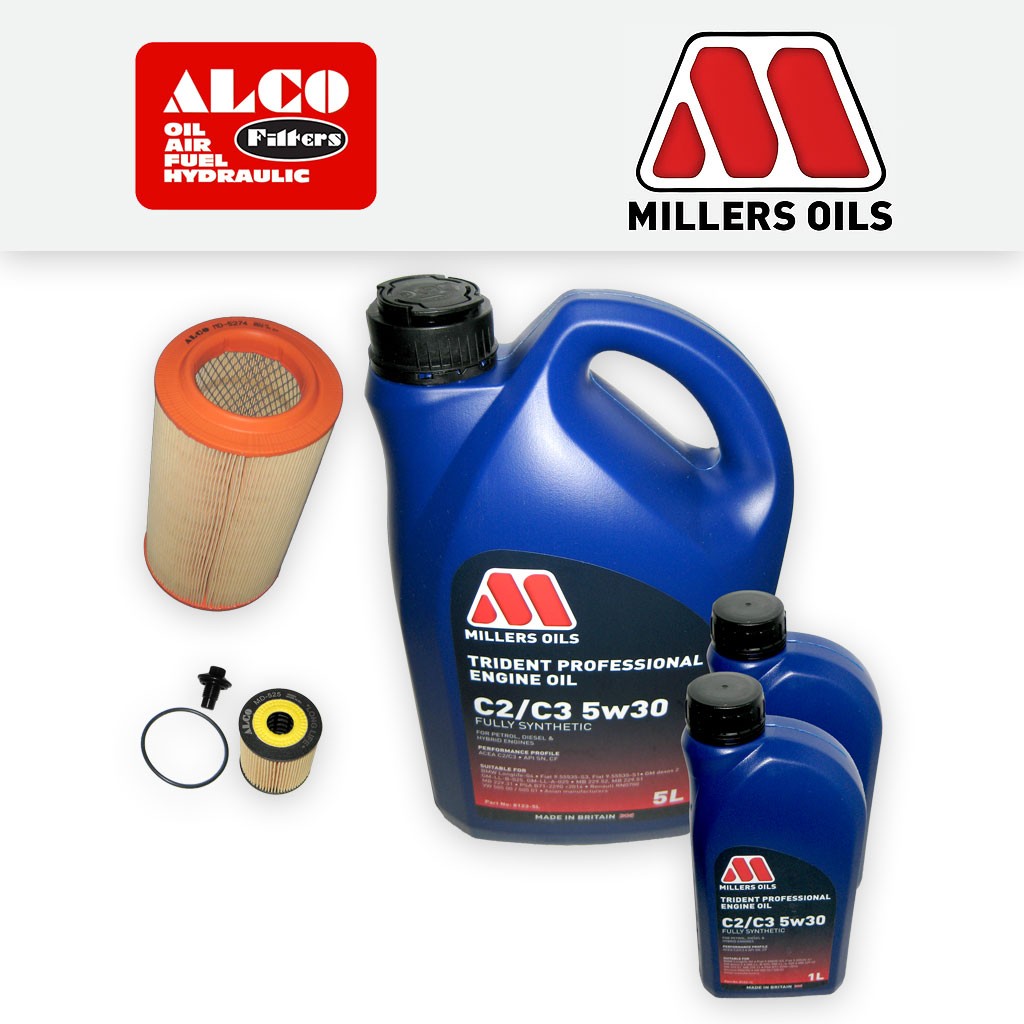 SERVICE KIT for PEUGEOT BOXER 2.2 HDI OIL AIR FILTERS +C2/C3 OIL (2006-2013)