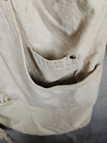 De Colección Andy Johns Parka Heavywgt Cálido Abrigo Sherpa Cremallera Palanca Lona Beige Talla Grande L - Imagen 6 de 20