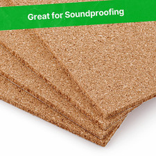 Natural Cork Tiles 300Mm X 300Mm X 4Mm (Pack of 16) Sustainable & Easy Install