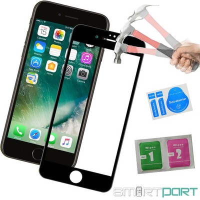 10D Premium Schutzglas Für iPhone 7+|8(Plus) Display Panzerfolie 3D Curved 9H