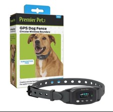 Premier Pet GPS Dog Fence Circular Wireless Boundary Collar Brand New Open Box 