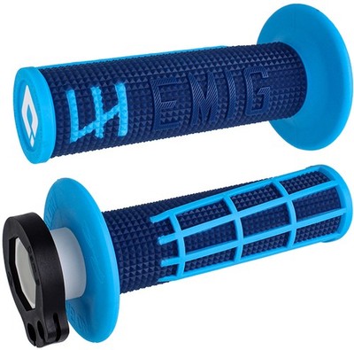 Emig 2.0 - V2 Lock-On Grips - Color: Grey/Graphite - Style: Throttle Controls