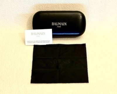 Balmain Paris Eyewear Case + Cloth + Guarantee Card   Box & Paper Only
