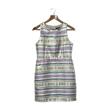 C. Luce Gold Brocade Mini Cocktail Dress M Sleeveless Formal Glam Party Evening