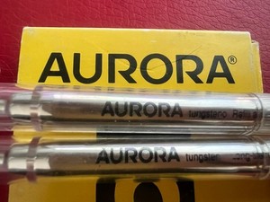 AURORA Nachfülltinte Schwarz F Fein Ipsilon 2 STÜCKE Nachfüllung Ersatzteile