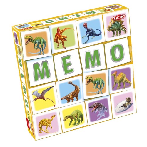 Tactic Match MEMO Board Game, Gioco Di Memoria Con Dinosauri Per Bambini 3+, 54 Tessere - 2