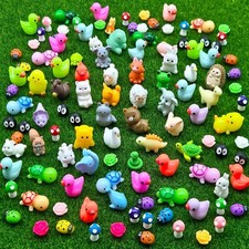 120PCS Mini Resin Animals Tiny Resin Animals to Hide Miniature Animal Figurin...