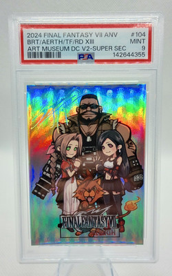 FF VII Anniversary Art Museum Super-Secret #104 PSA 9 Tetsuya