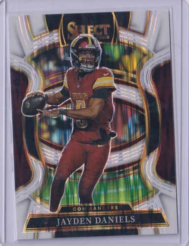 2025 Panini Select Jayden Daniels White Shock Prizm /799 Commanders #88 (WB)
