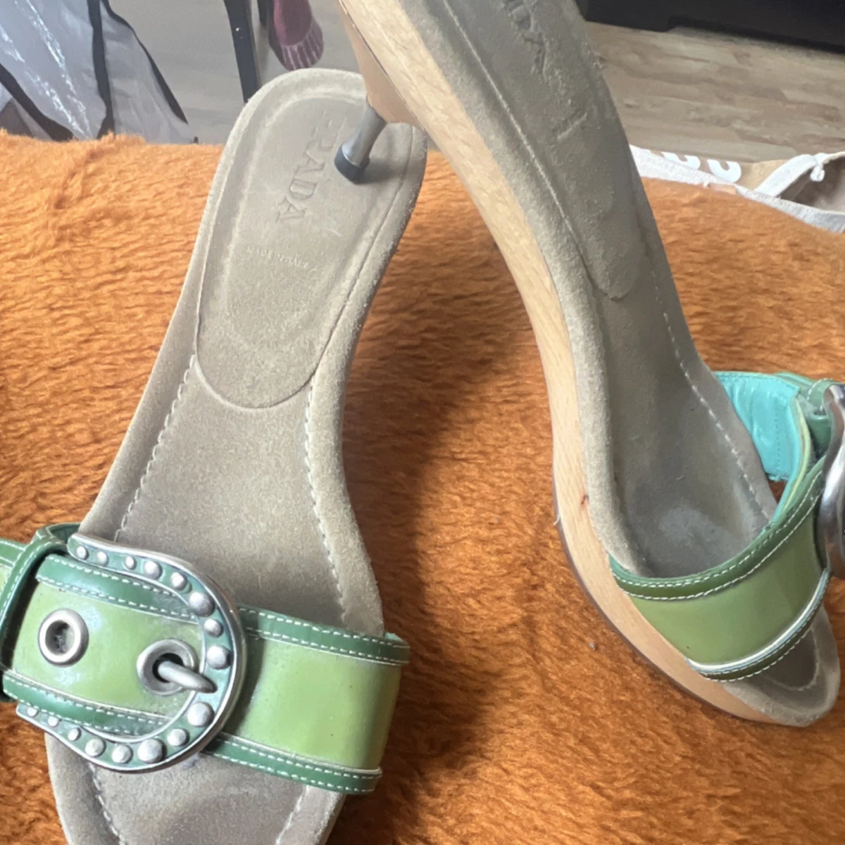 PRADA Patent Leather Studded Sandals for Women for sale | eBay