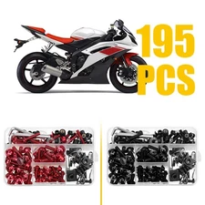 Universal Bolts Fairing Bodywork Complete Fasteners Motorcycle Screw Black/Red