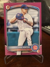 CADE HORTON 2025 Bowman SP Fuschia Parallel /299 #BP-10 Cubs Rookie RC