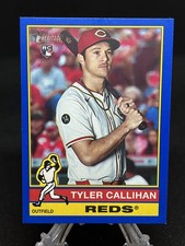 2025 Topps Heritage High Number Tyler Callihan RC#603 Blue Border Parallel Reds