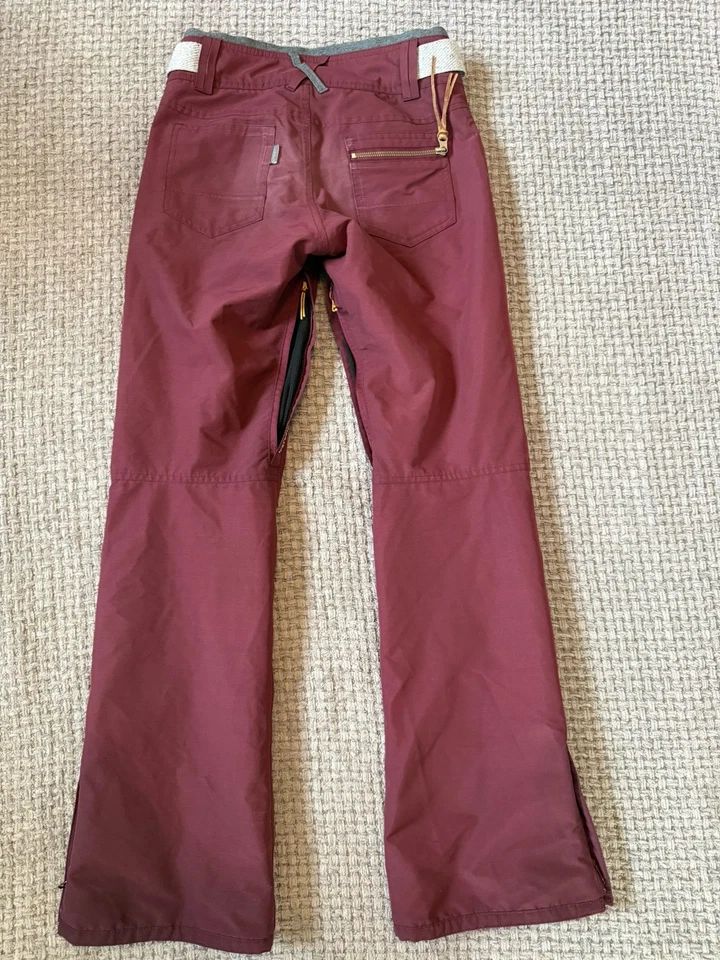 Holden Alpine Ski Snowboard Snow Pants Flare Leg Skinny Fit - Red - XS  - Image 2 of 4