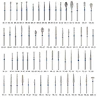 50 Pcs Dental Diamond FG High Speed Burs for Polishing Smoothing Teeth Polishers