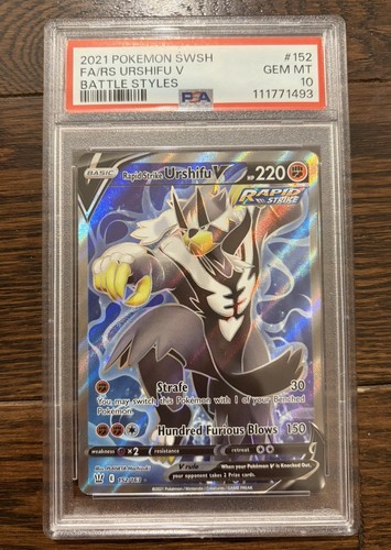 Rapid Strike Urshifu V graded PSA 10 for sale on eBay