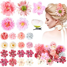 21 Pcs Flower Hair Clip Rose Hair Clips Barrettes for Women Flower Accessories B