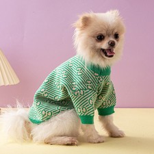 Moda Perro Lujo Mascota Ropa Perros Gatos Clásico Cálido Suéter Ropa para Perros