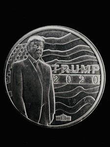 2020  Low Mintage Trump Coin, Hidden White House Struck On Front