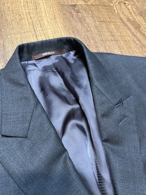 Hickey & Freeman Sport Coat Men Black Loro Piana Tasmanian Wool Super 150 Blazer