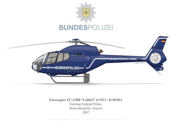 D-HSHD Bundespolizei (Federal Police) Eurocopter EC120B Colibri