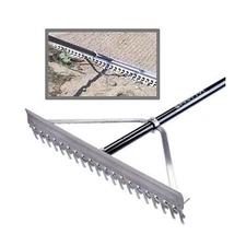 Midwest Rake 11048 48" Head Screening Rake, 66" Blue Aluminum Handle