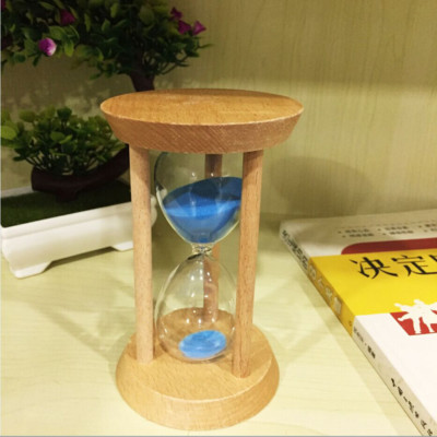 30 Min Holz Sand Eieruhr mit blauem Sand für Lehrer Lehrzubehör