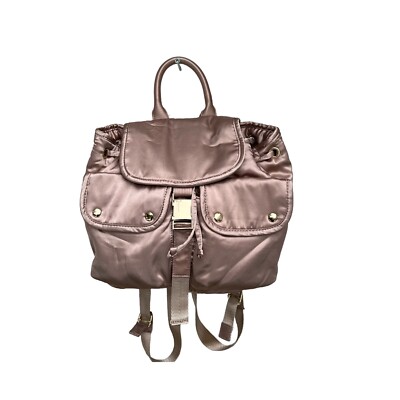 Steve Madden Satin Rose Gold Champagne Backpack | eBay display picture 1