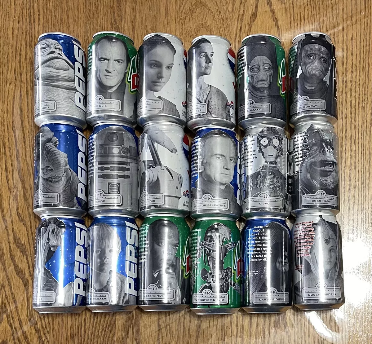 Phantom menace pepsi shop cans