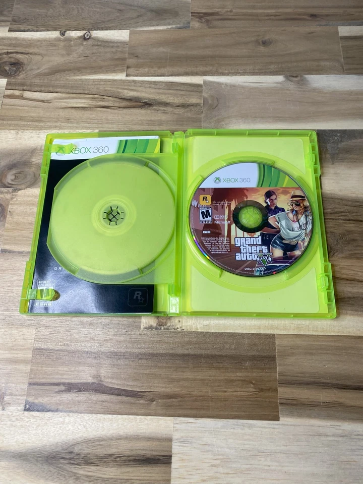 Grand Theft Auto Five V - GTA 5 - Microsoft Xbox 360 -  CIB - Tested and Working - Image 4 of 4