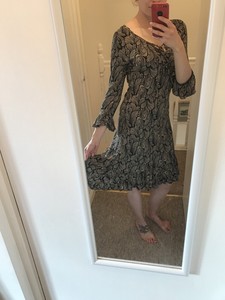 biba black and gold dress