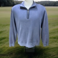 Callaway Golf X Series Men's Size L Pullover Sweatshirt 1/4 Zip Blue Long Sleeve