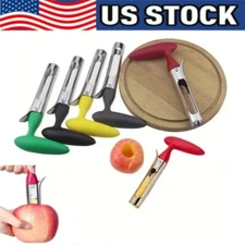 Fruit Apple Corer Pear Tools Stainless Steel Kitchen Twist Easy Core Remover US