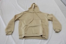 Shein Women's Slogan Graphic Drawstring Thermal Lined Hoodie EG7 Apricot Small