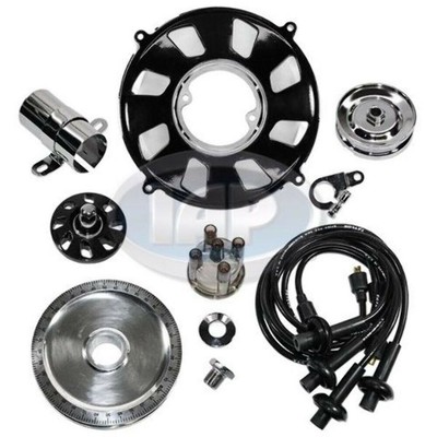 Engine Super Show Dress Up Kit BLACK w/Pulley Fits VW Bug Dune Buggy Beetle