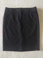 EXPRESS Design Studio Pencil Skirt "Edition" Size 6 Black w/pin stripes