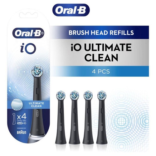 Für Oral-B iO Ultimate Clean Ersatzbürstenköpfe, Schwarz, 4 Stück,GGG - Bild 8 von 8